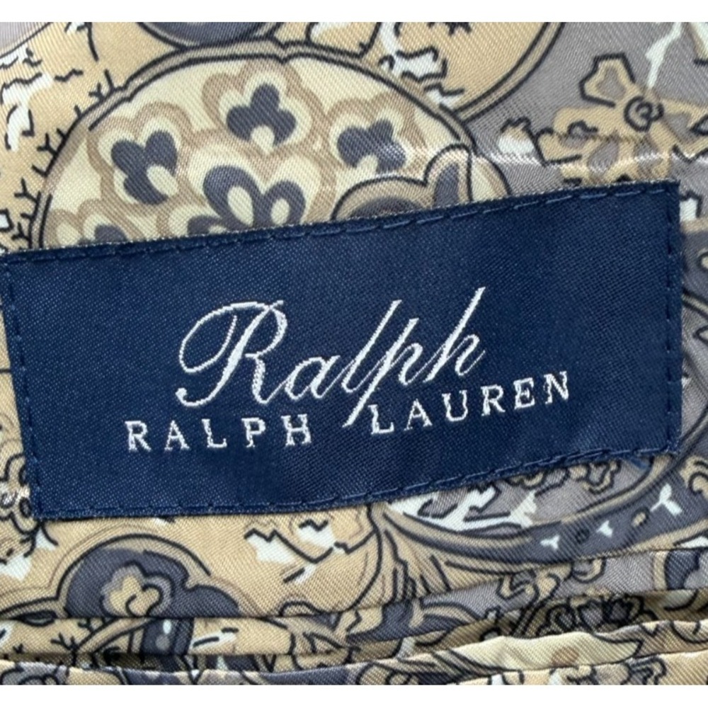 Ralph‎ Ralph Lauren Mens Corduroy Blazer 42L Tan Paisley Lined Stretch - Picture 3 of 11